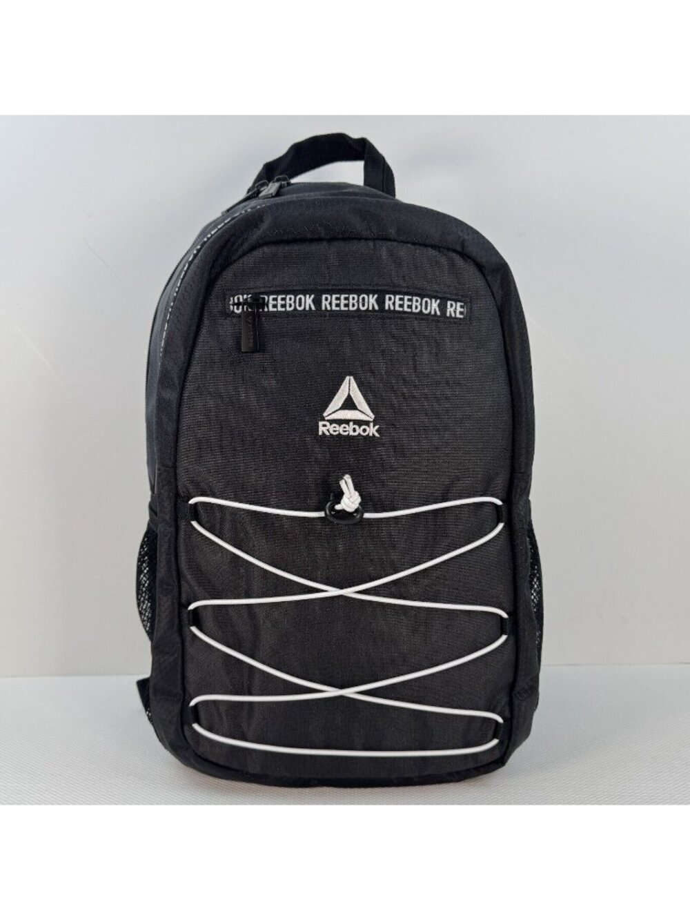 Reebok Backpack Black Lillian With Laptop Compartment Bungee Shoulder Straps